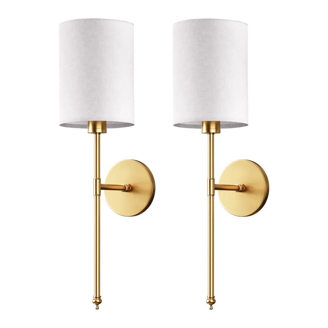 WIRELESS CYLINDRICAL WALL SCONCES (SET OF 2)