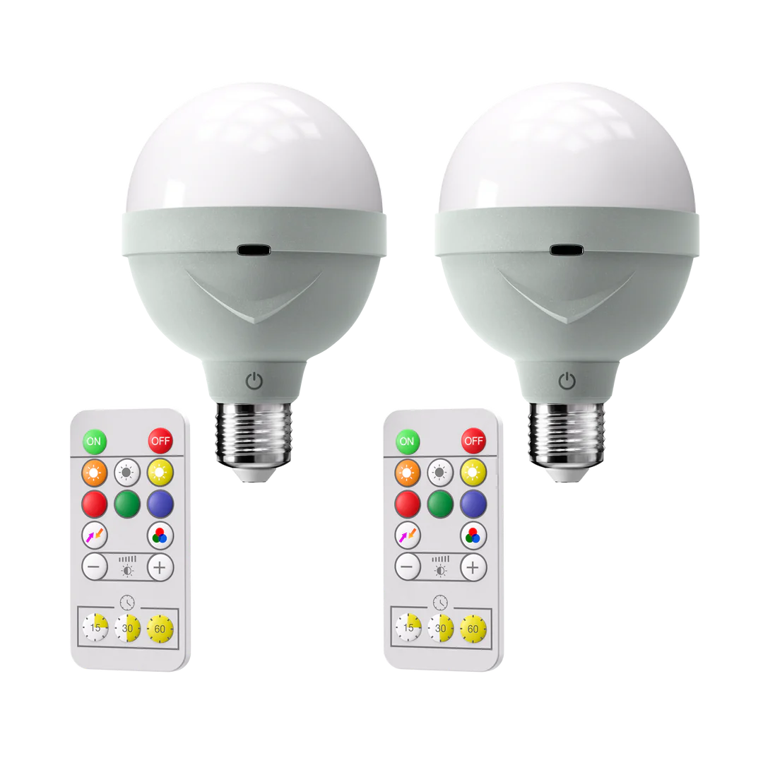 WIRELESS RECHARGEABLE LIGHT BULBS (2 pcs.)